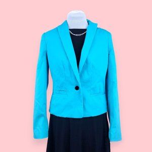 Worthington Turquoise Blue Blazer Jacket Size 4